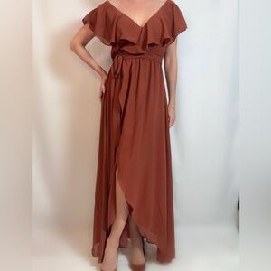 Baltic Born Asymmetrical Brown Dress